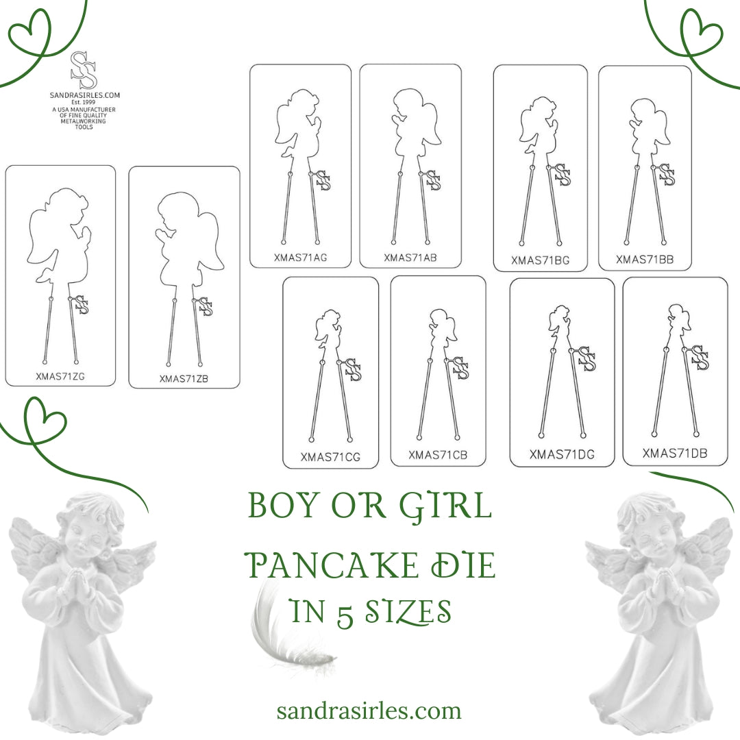 PANCAKE DIE XMAS71 PRAYING GIRL OR BOY